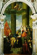 TIZIANO Vecellio Madonna with Saints and Members of the Pesaro Family  r oil painting